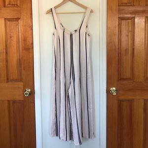 Striped Pink Jumpsuit Size S